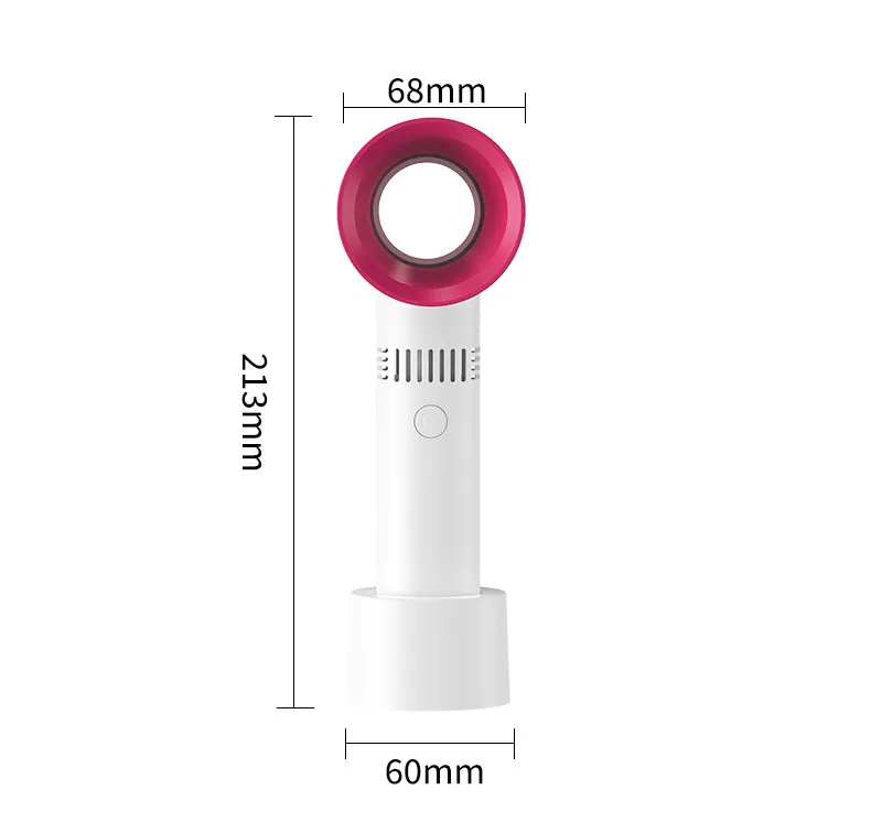 Mini Bladeless Lash Fan Dryer – USB Rechargeable Portable Handheld Fan for Eyelash Extensions, Dries Glue Rapidly, 3-Speed Quiet Desktop Fan for Makeup & Personal Cooling